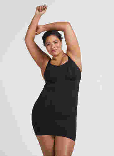 Shapewear Kleid mit breiten Trägern, Black, Model image number 1