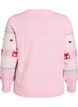 Strickbluse mit Weihnachtsmotiv, Pink, Packshot image number 1