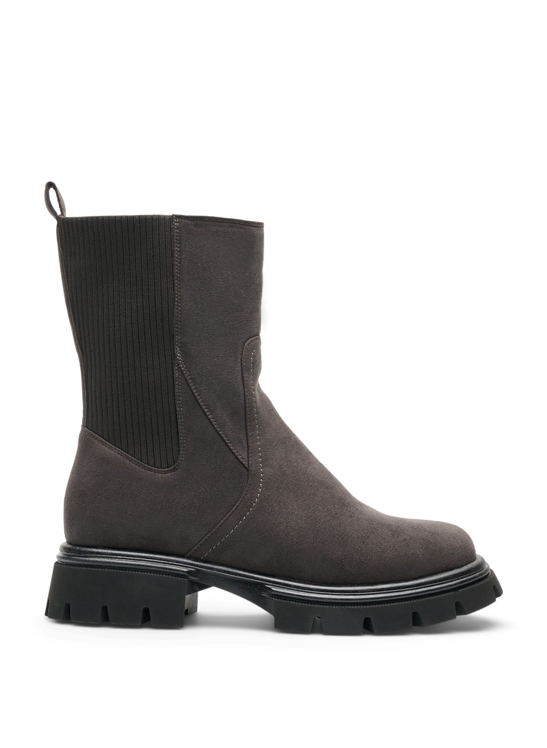 ZizziChunky-Stiefel aus Kunstwildleder, Braun, Packshot image number 0