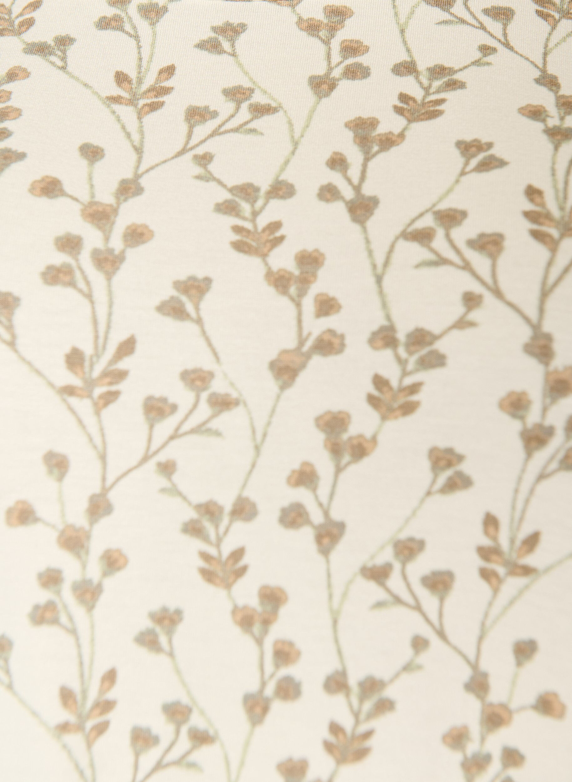 ZizziT-Shirt mit floralem Print, Vanille, Packshot image number 2