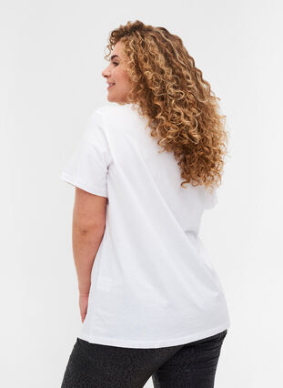 2er Pack Basics T-Shirt aus Baumwolle, Bright White, Model image number 1