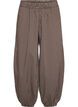 Ballonhose mit hoher Taille und Allover-Muster, Braun, Packshot image number 0