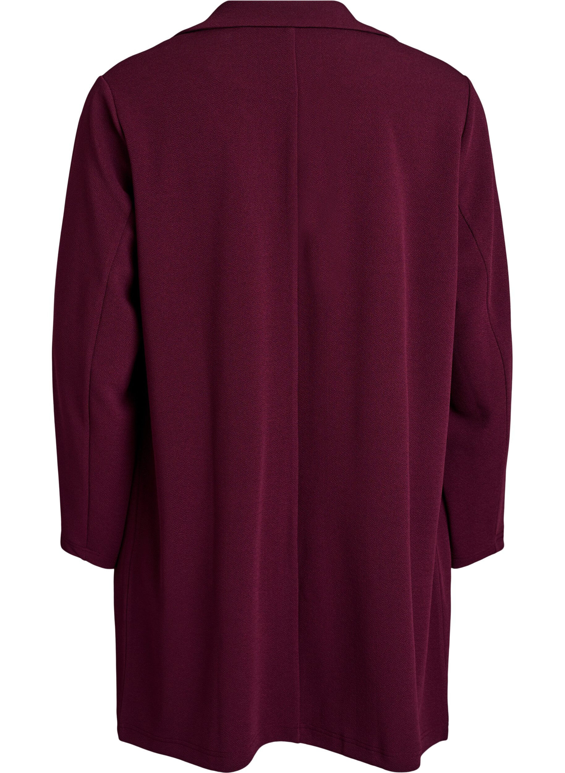 Zizzi FLASH - Lange Blazer mit Taschen, Rot, Packshot image number 1