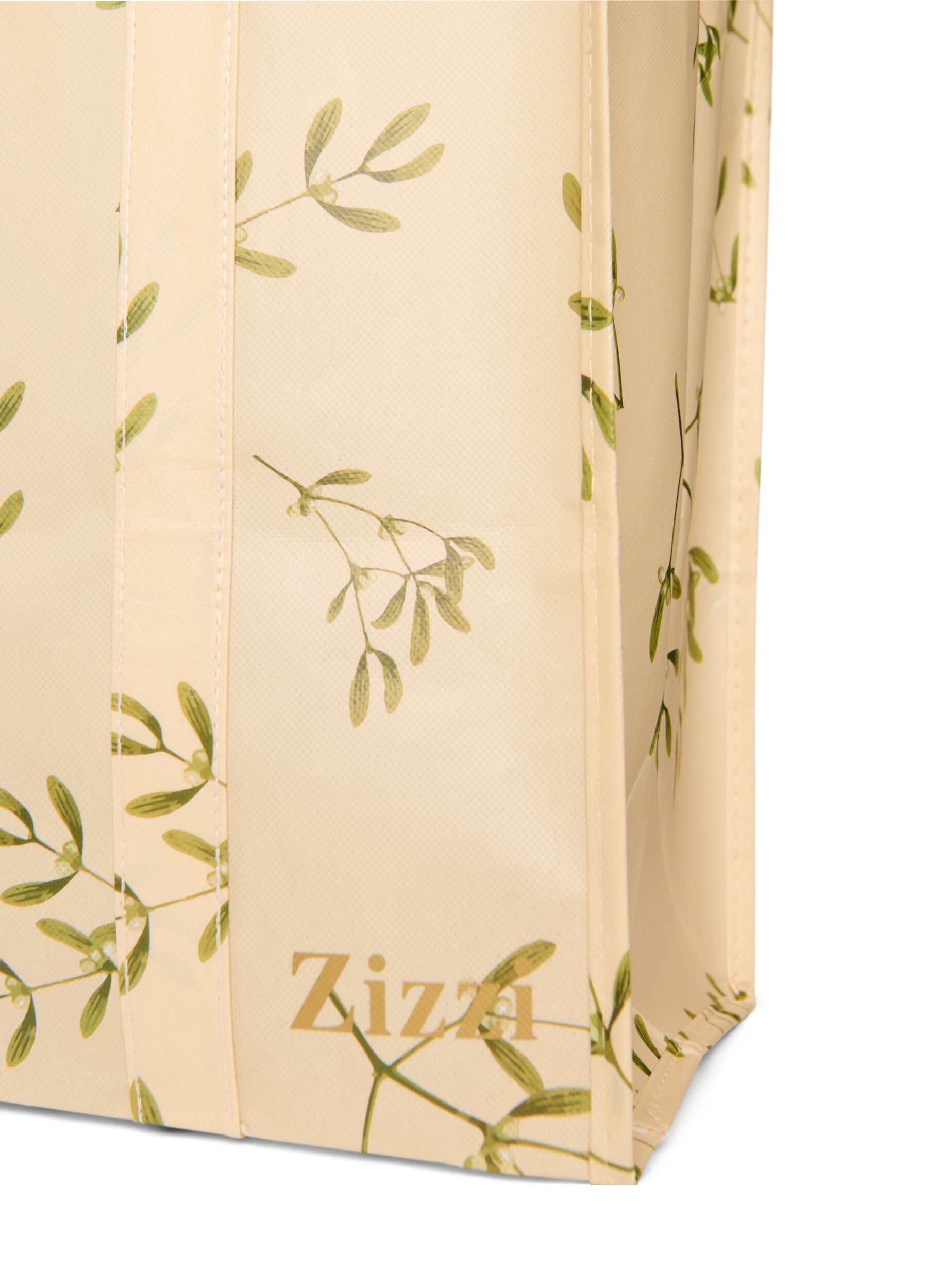 Zizzi Einkaufstasche mit Rei&szlig;verschluss, Beige, Packshot image number 2