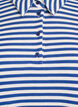 Kurzärmeliges Poloshirt mit Streifen, Blau, Packshot image number 2