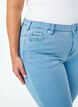 Kurze Amy Jeans mit Rei&szlig;verschlussdetail., Blau, Model image number 3