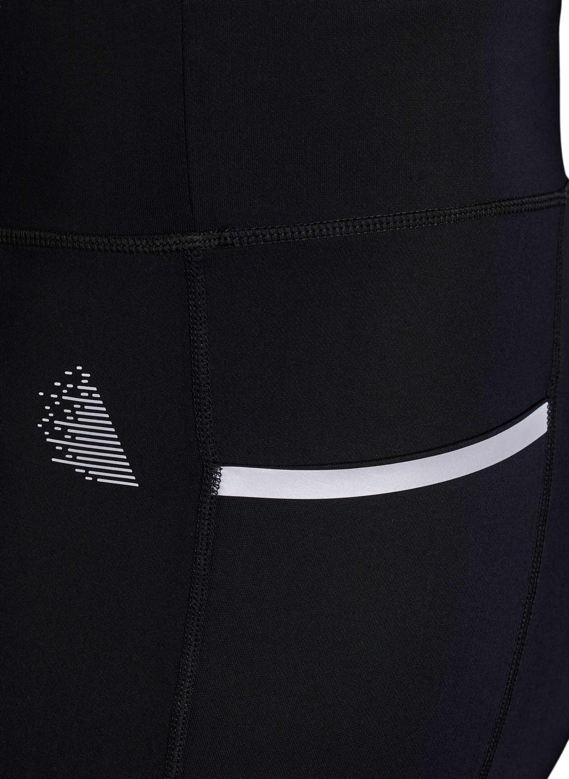 Zizzi Lauf-Caprihose mit leichter Kompression, Schwarz, Packshot image number 2