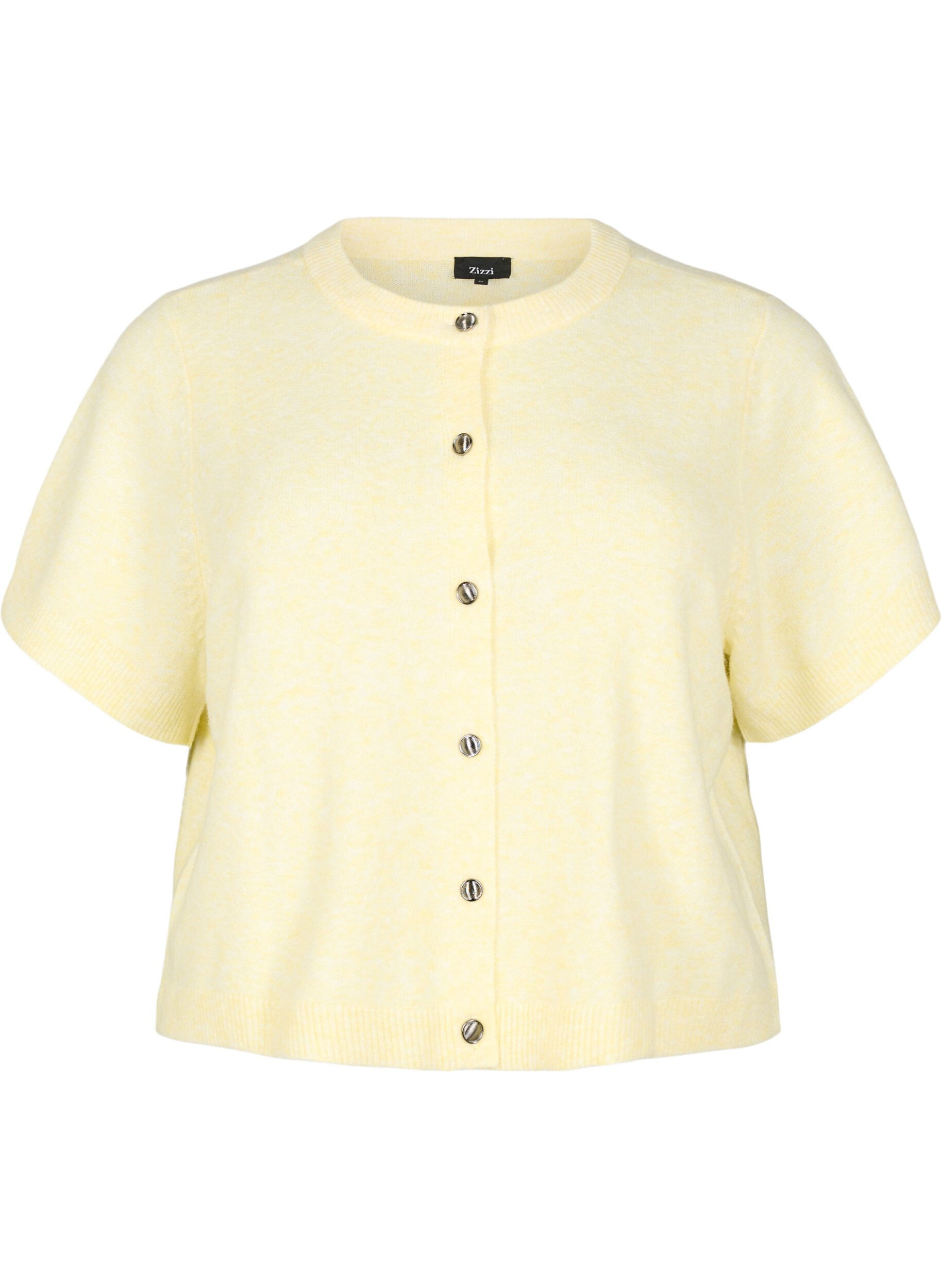 Strickjacke mit kurzen &Auml;rmeln