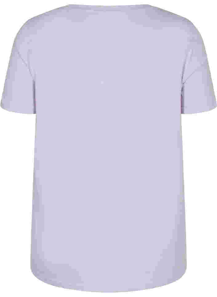 T-Shirt aus Baumwolle mit A-Linie und Aufdruck, Thistle Fl. Picture, Packshot image number 1