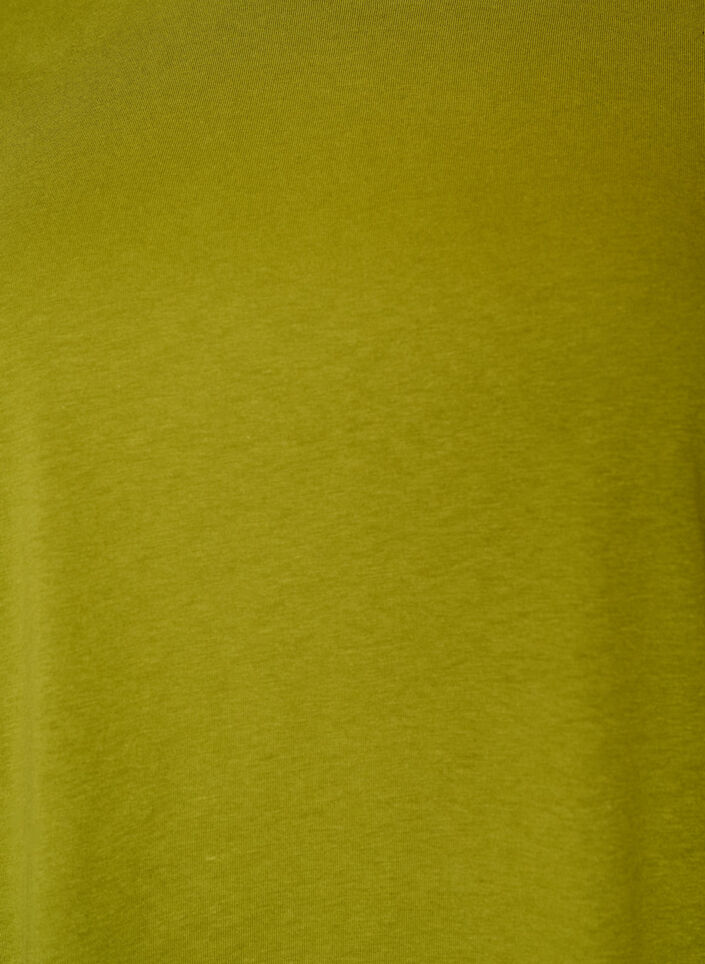 Basic T-Shirt aus Baumwolle mit Rundhalsausschnitt, Gr&uuml;n, Packshot image number 2