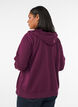 Kapuzensweatshirt mit Rei&szlig;verschluss und Taschen, Lila, Model image number 2