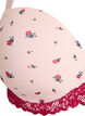 Vorgeformter BH mit Blumenmuster und Spitze, Rot, Packshot image number 2