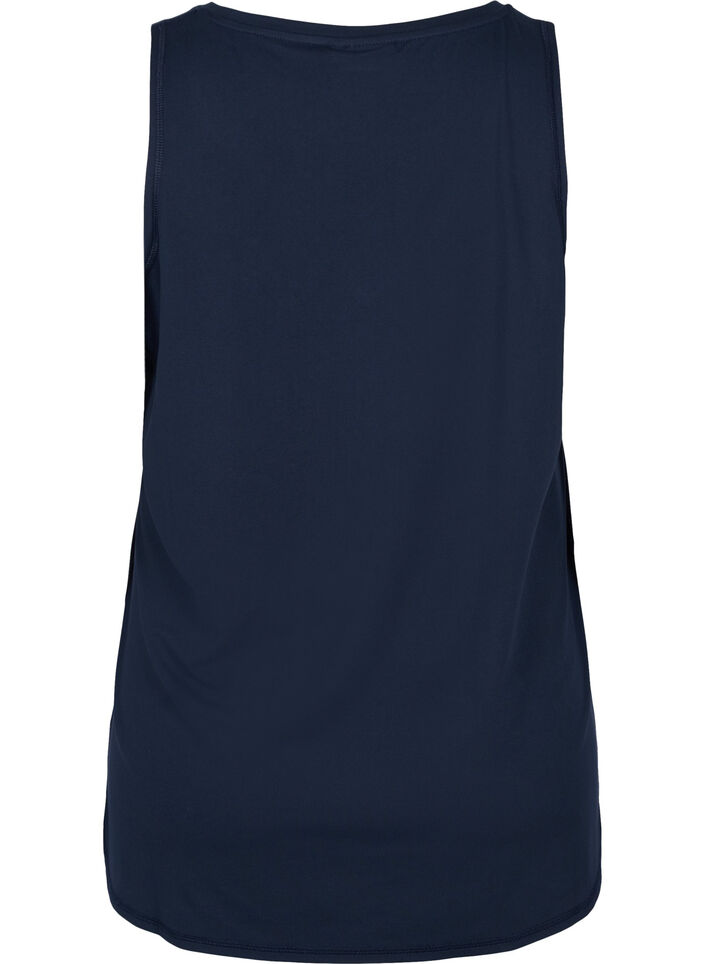 Trainingstop mit V-Ausschnitt, Blau, Packshot image number 1