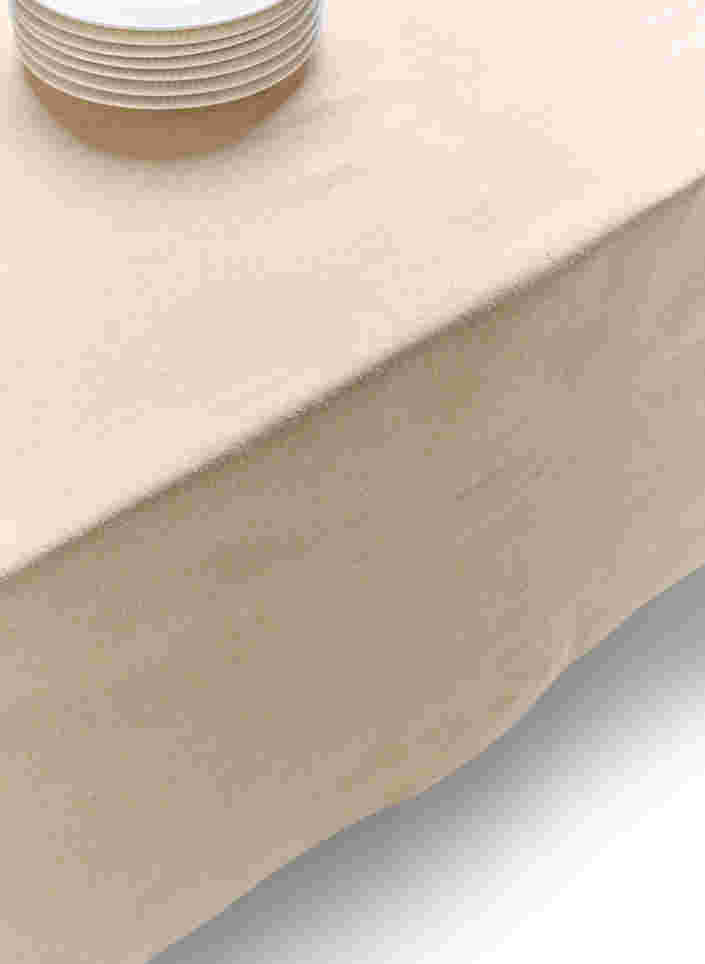 Tischdecke aus Baumwolle, Beige, Packshot image number 2