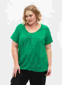 Kurzärmeliges T-Shirt aus Baumwolle, Jolly Green, Model