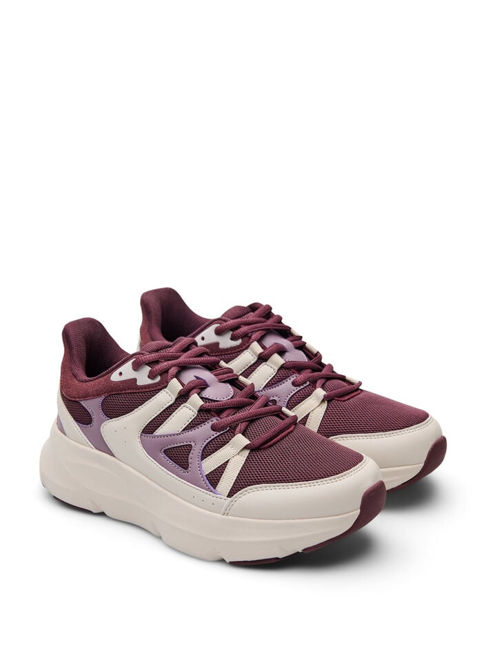 Bequeme Sneakers mit einer sto&szlig;d&auml;mpfenden Sohle, Rot, Packshot