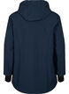 Kurze Softshell-Jacke mit abnehmbarer Kapuze, Blau, Packshot image number 1