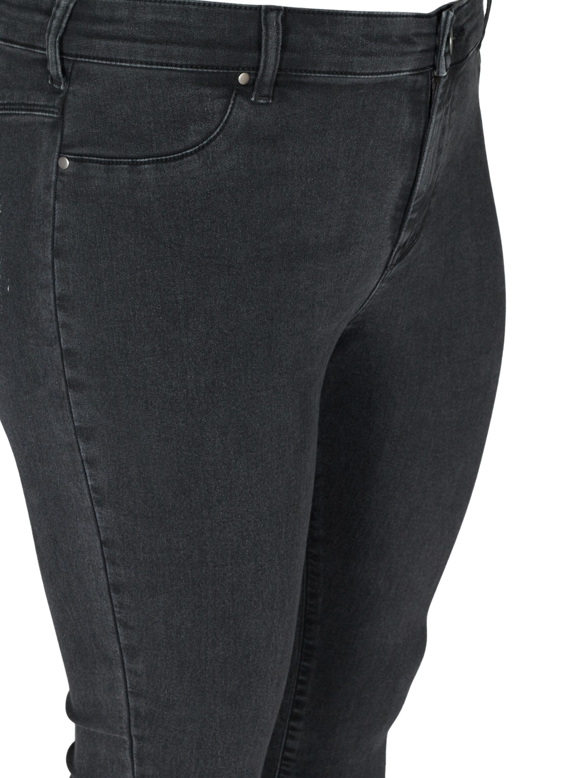 Zizzi Jeggings aus Baumwollmischung, Grey Denim, Packshot image number 2