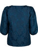  Jacquard-Bluse mit 3/4-Ärmeln, Titan, Packshot image number 1