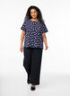 Bluse mit Struktur und kurzen &Auml;rmeln, Blau, Model image number 1