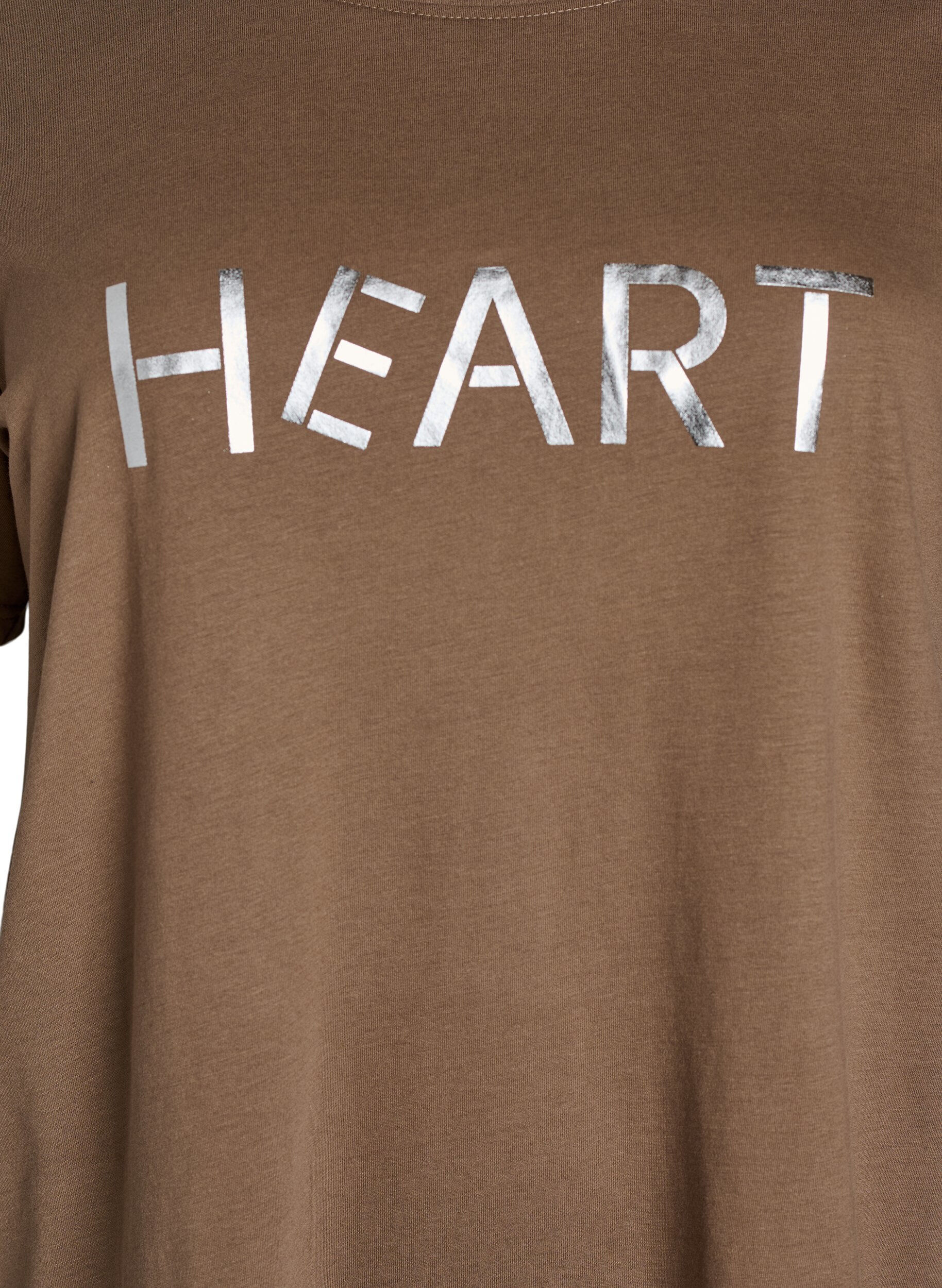 ZizziT-Shirt mit Print, Braun, Packshot image number 2