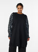 Kurzes &auml;rmelloses Strickkleid, Schwarz, Model image number 0