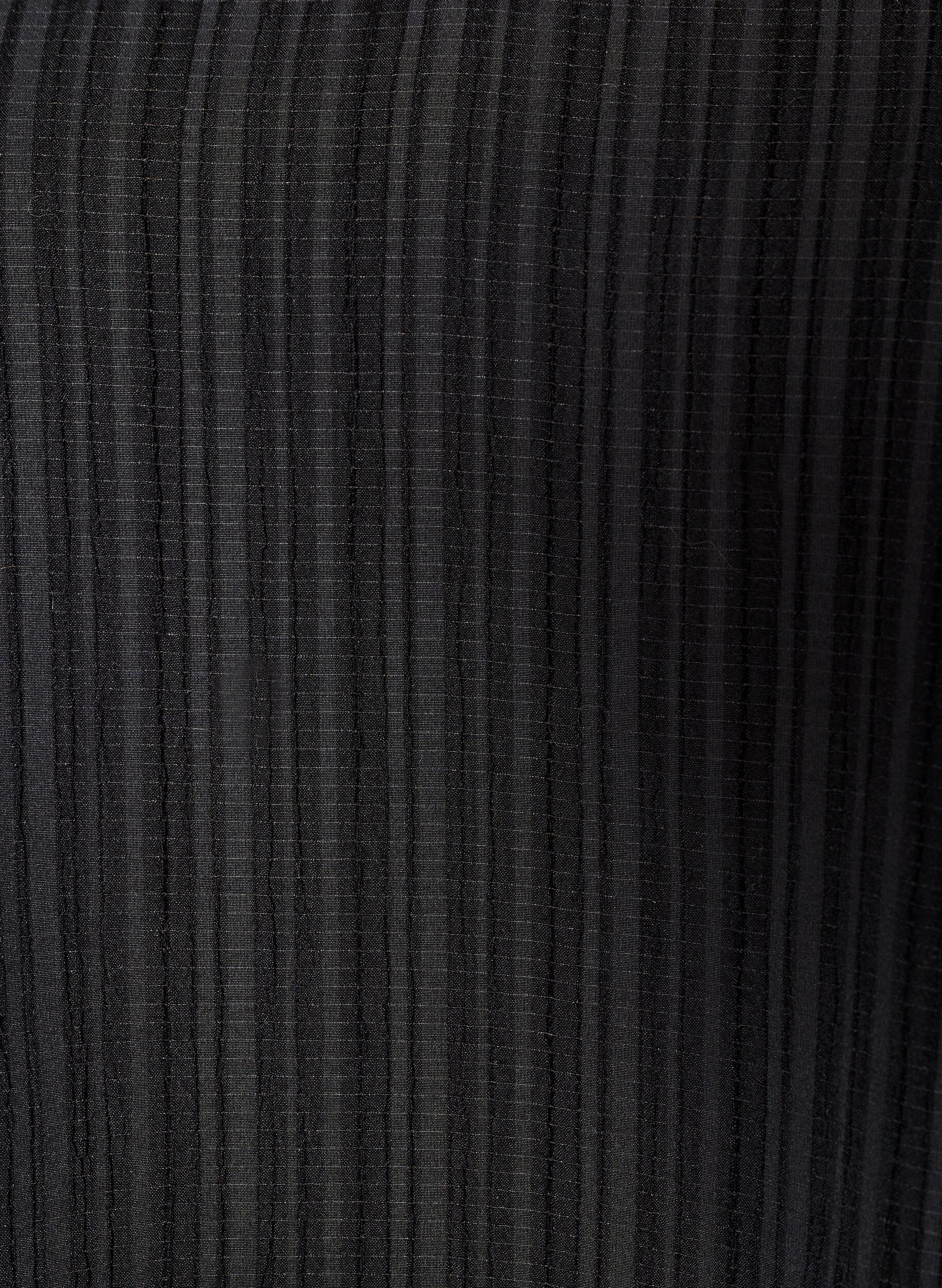 ZizziBluse mit Struktur, V-Ausschnitt und R&uuml;schen, Schwarz, Packshot image number 2