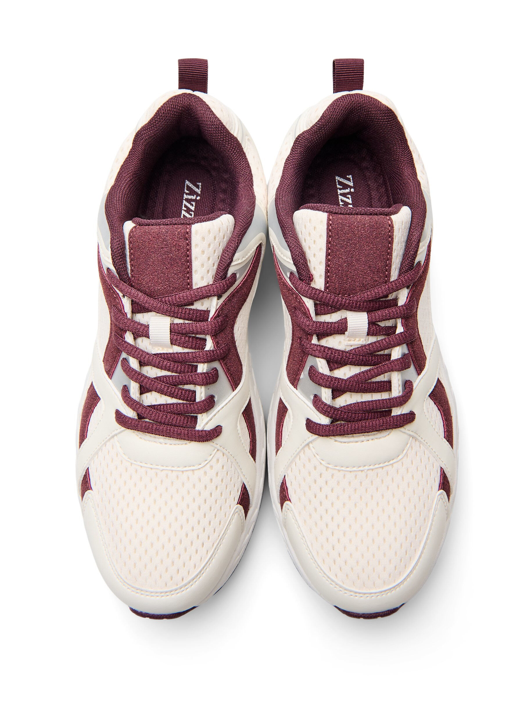 Zizzi Sportliche Sneakers mit Mesh, Rot, Packshot image number 2