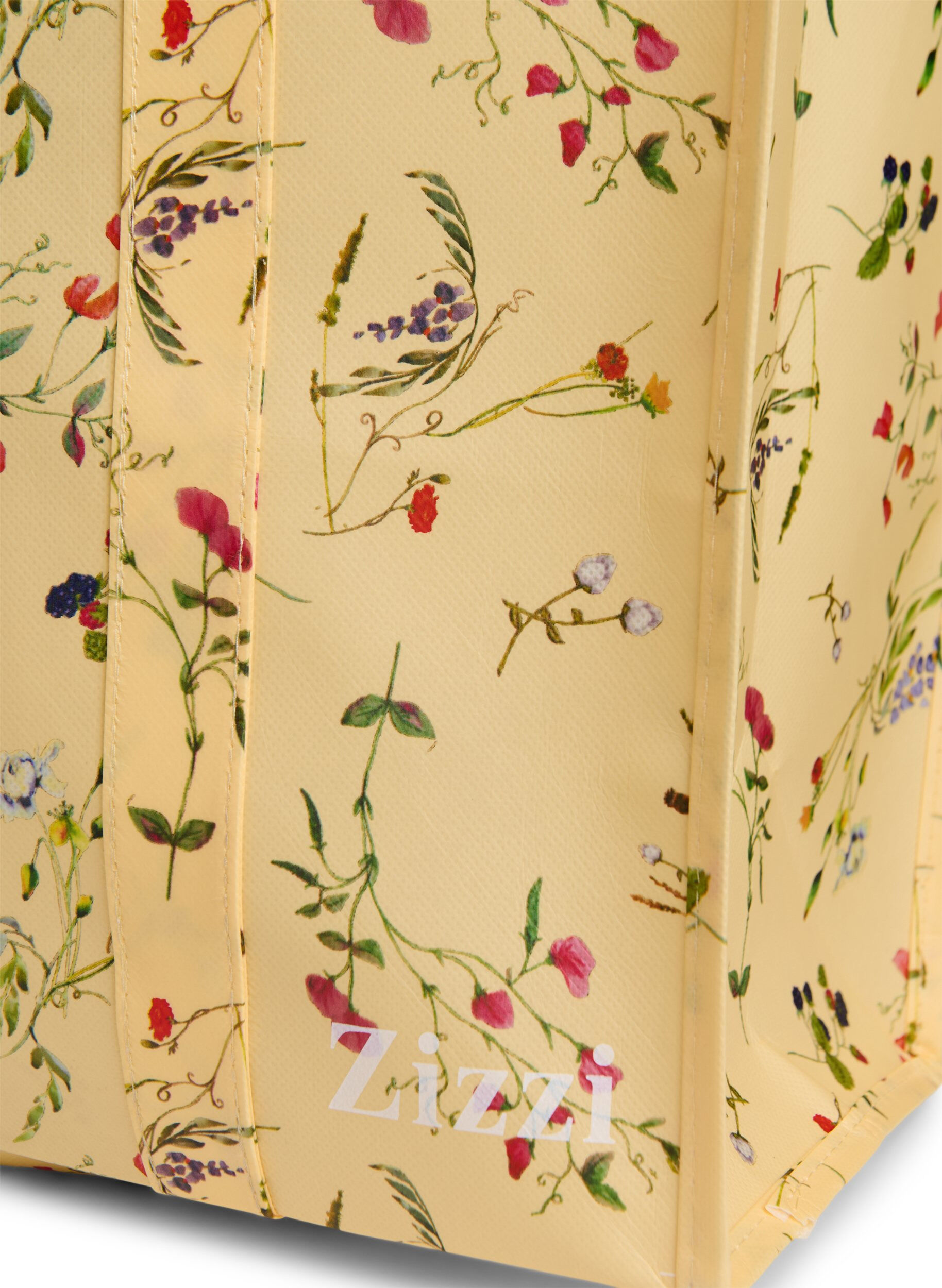 Zizzi Einkaufstasche mit Rei&szlig;verschluss, Gelb, Packshot image number 2