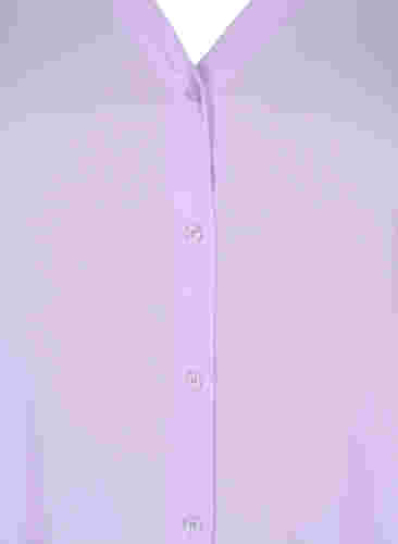 Langärmeliges Hemd mit V-Ausschnitt., Purple Rose, Packshot image number 1