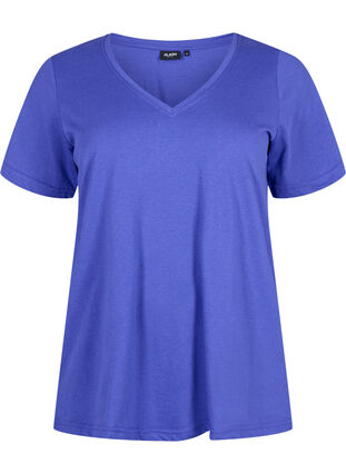 FLASH - T-Shirt mit V-Ausschnitt, Royal Blue, Packshot image number 0