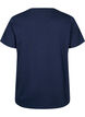 T-Shirt aus Baumwolle mit Broderi anglaise, Navy Blazer, Packshot image number 1