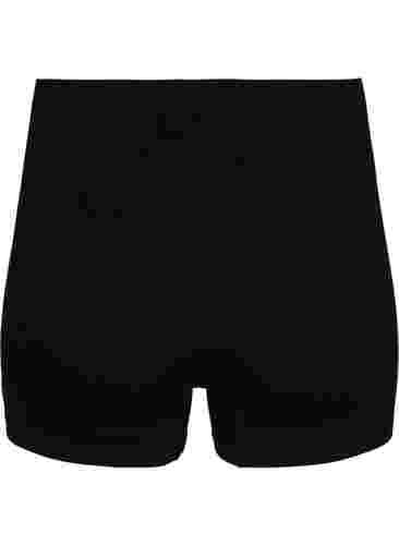 Nahtlose shorts mit normaler Taille, Black, Packshot image number 1