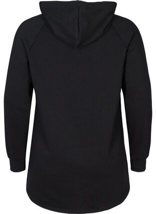 Sweatshirt mit Tasche und Kapuze, Black, Packshot image number 1