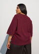 Locker sitzende Strickshirt mit kurzen &Auml;rmeln, Rot, Model image number 2