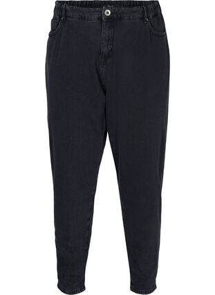 Slouchy Fit Saga Jeans mit hoher Taille, Grey Denim, Packshot image number 0