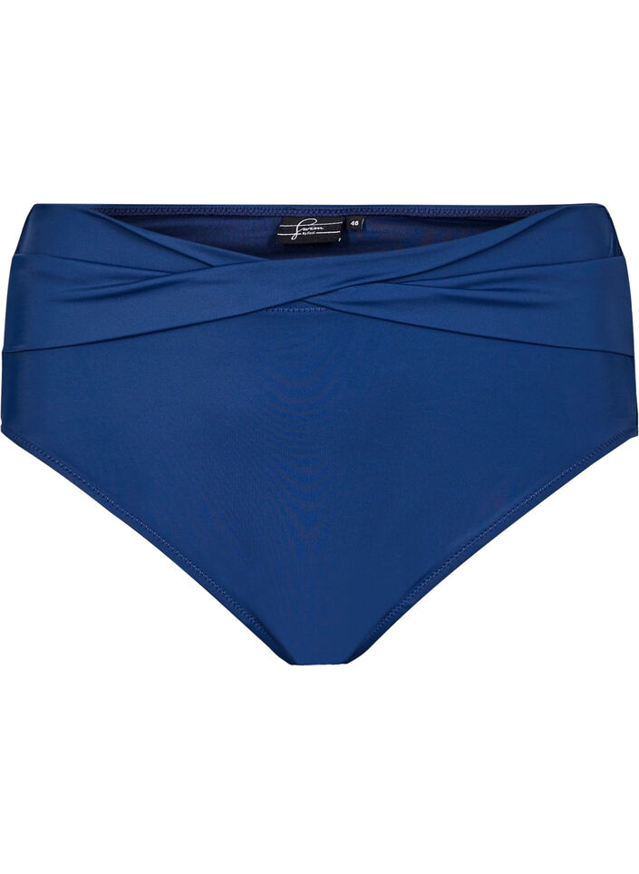 Bikinislip mit Wickeldetails, Blau, Packshot image number 0