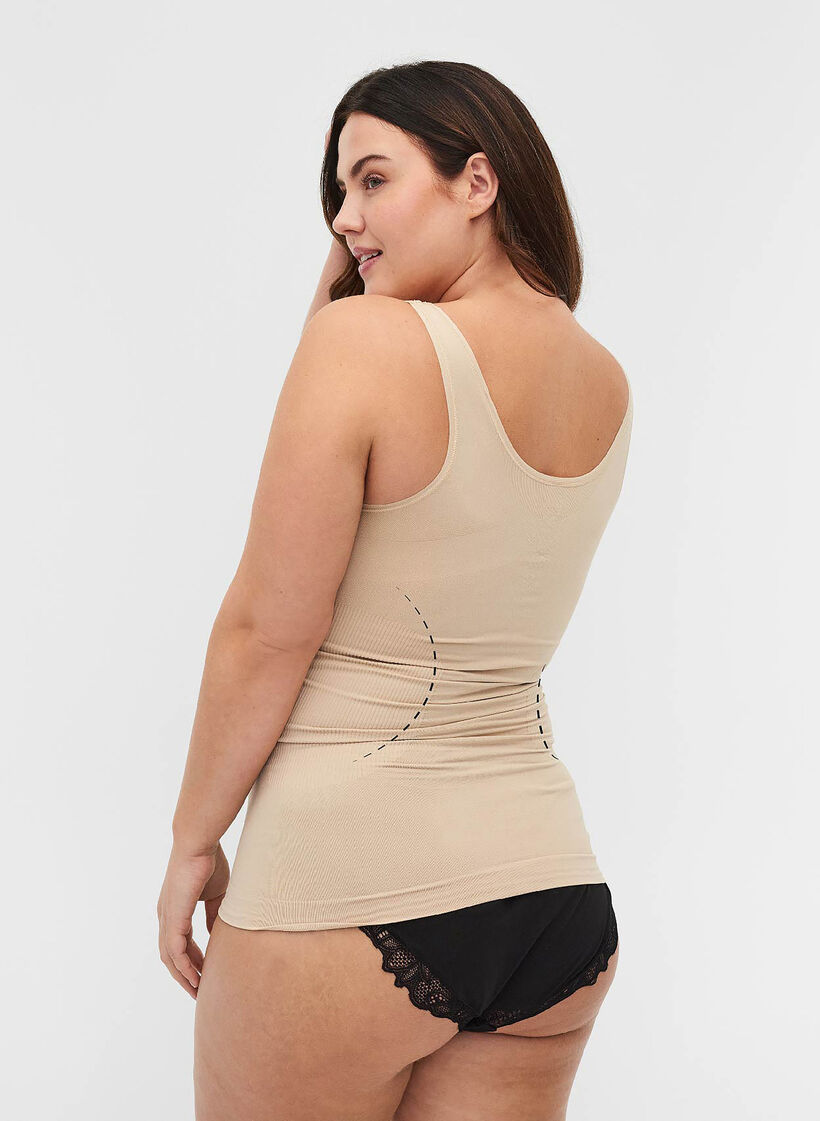 Shapewear Top mit breiten Tr&auml;gern, Beige, Model image number 1