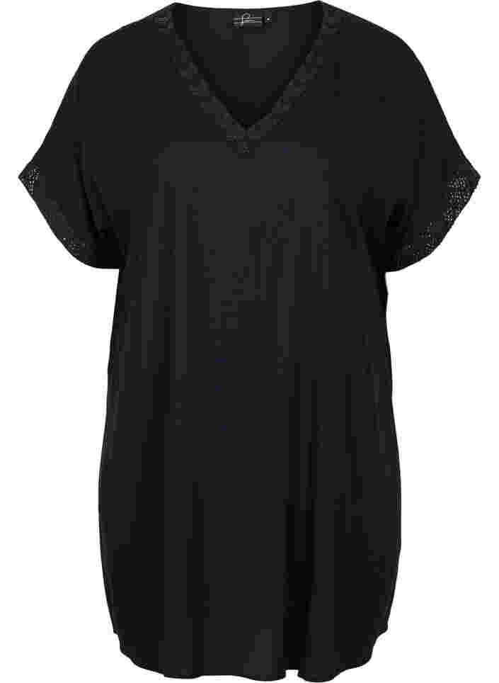 Strandkleid aus Viskose, Black, Packshot image number 0