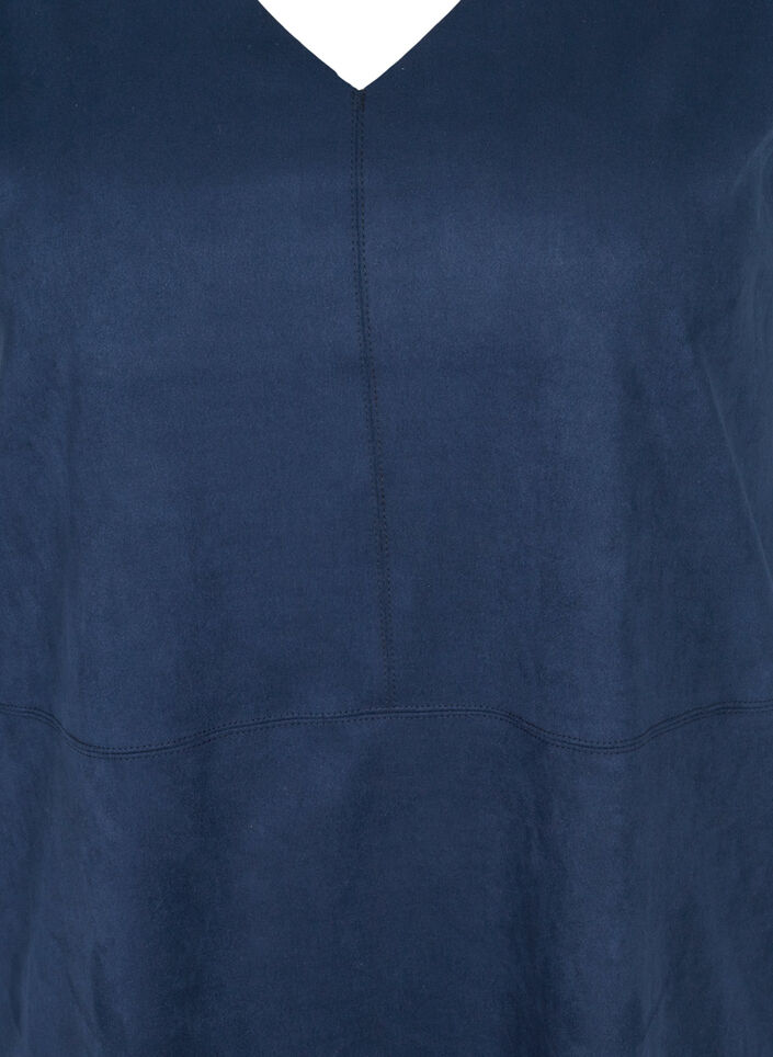 Ärmelloses Kleid mit A-Form, Dark Blue, Packshot image number 2