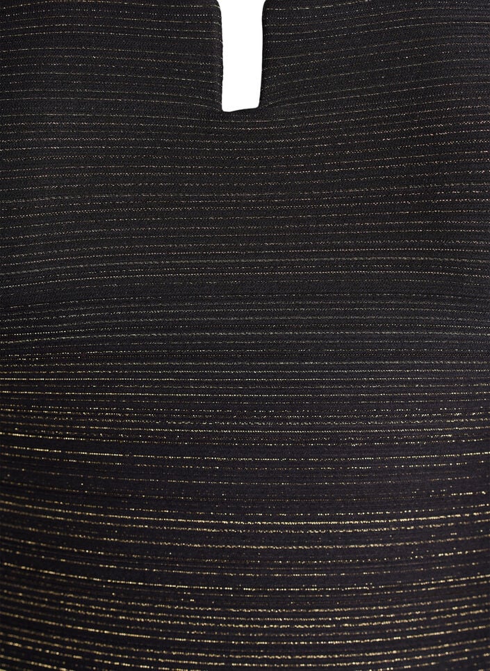 Badeanzug mit Strukturstreifen und Detail auf der Vorderseite, Schwarz, Packshot