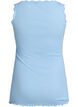 Top mit Spitzensaum, Blau, Packshot image number 1