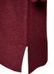 Gestricktes Minikleid mit gewelltem Saum und Schlitzen, Rot, Packshot image number 3