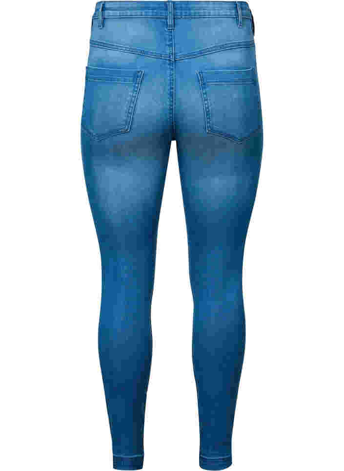 Super Slim Amy Jeans mit hoher Taille, Lt blue Denim, Packshot image number 1