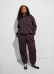 Hoch taillierte Sweatpants mit Kordelzug, Braun, Model image number 0
