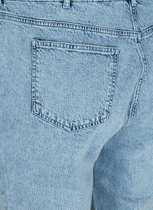 Cropped Mom Fit Mille Jeans mit lockerer Passform, Snow Wash 2, Packshot image number 3