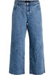 Jeans in weiter Passform mit Nahtdetails, Blau, Packshot image number 0