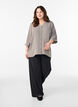 Bluse mit V-Ausschnitt und 3/4-&Auml;rmeln, Beige, Model image number 1