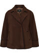 Teddyjacke mit Kontrastdetails, Braun, Packshot image number 0