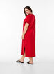Midi-T-Shirtkleid mit V-Ausschnitt, Rot, Model image number 1